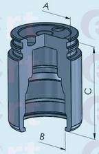 ERT 150763-C Поршень, корпус скоби гальм...