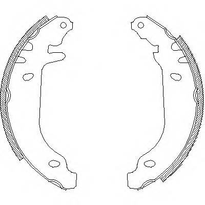 ROADHOUSE 4169.00 Комплект тормозных колодок