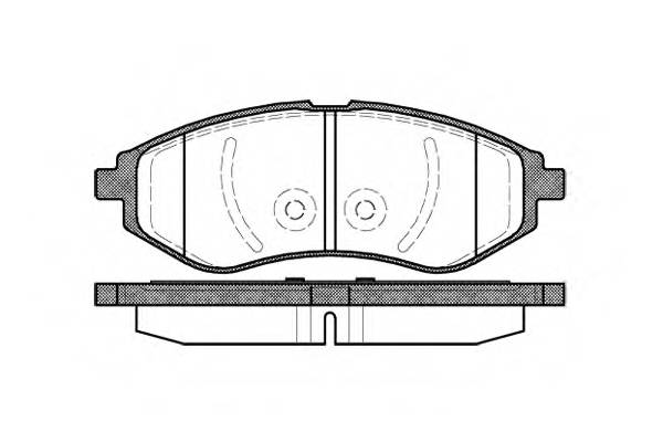ROADHOUSE 2986.00 Комплект тормозных колодок