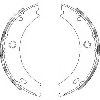 ROADHOUSE 4714.01 Комплект гальмівних колодо...