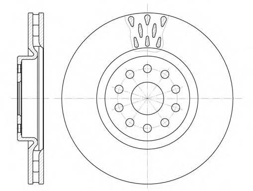 ROADHOUSE 6563.10 Гальмівний диск