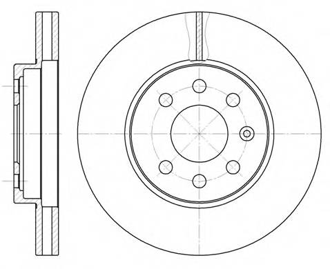 ROADHOUSE 6573.10 Тормозной диск