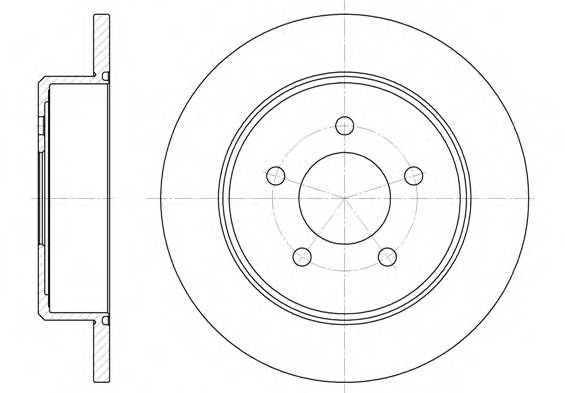 ROADHOUSE 6746.00 Тормозной диск
