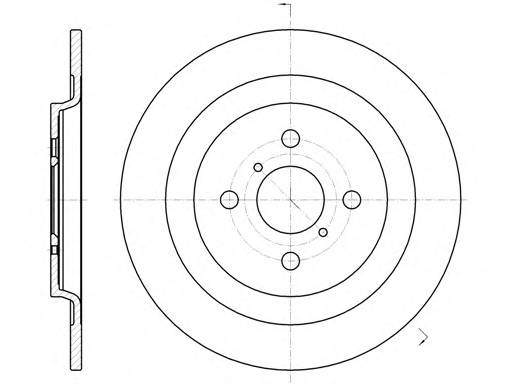 ROADHOUSE 61173.00 Тормозной диск