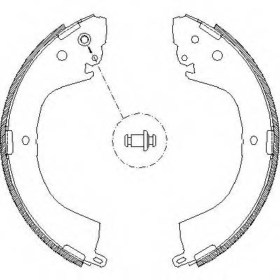 REMSA 4119.00 Комплект тормозных колодок