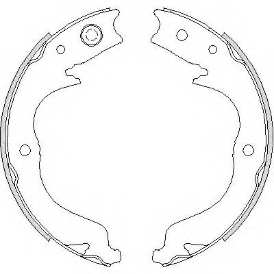 REMSA 4748.00 Комплект тормозных колодок