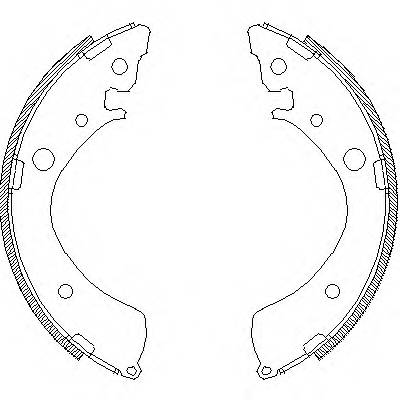 REMSA 4367.01 Комплект тормозных колодок