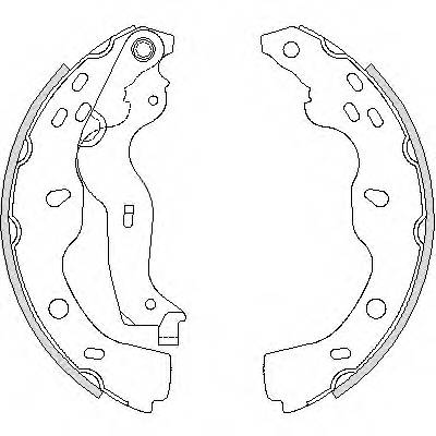 REMSA 4227.00 Комплект тормозных колодок