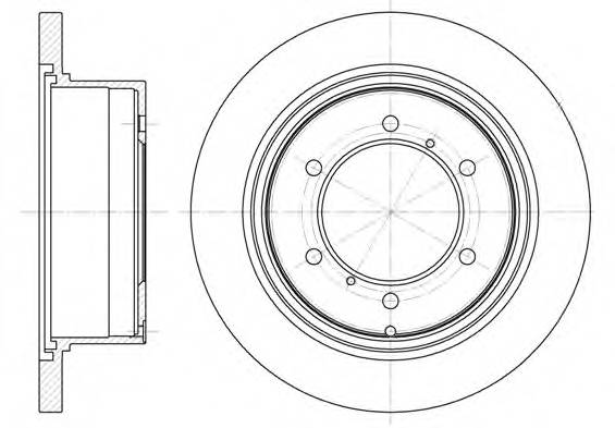 REMSA 6552.00 Тормозной диск
