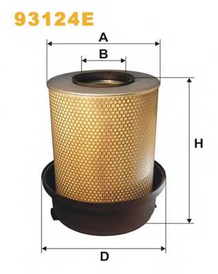WIX FILTERS 93124E Воздушный фильтр WIX FILTERS 93124E Воздушный фильтр