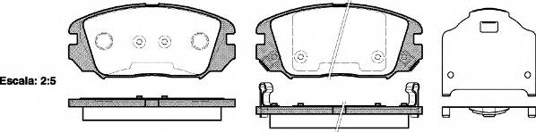 WOKING P13043.02 Комплект гальмівних колодо... WOKING P13043.02 Комплект гальмівних колодо...
