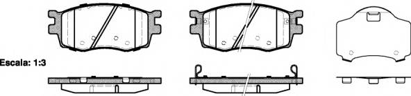 WOKING P13083.02 Комплект тормозных колодок... WOKING P13083.02 Комплект тормозных колодок...