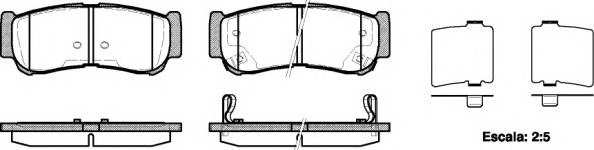 WOKING P13393.02 Комплект тормозных колодок... WOKING P13393.02 Комплект тормозных колодок...