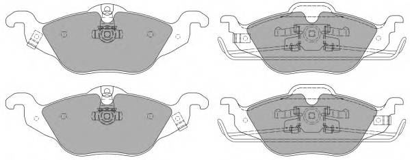FREMAX FBP-1076 Комплект тормозных колодок...
