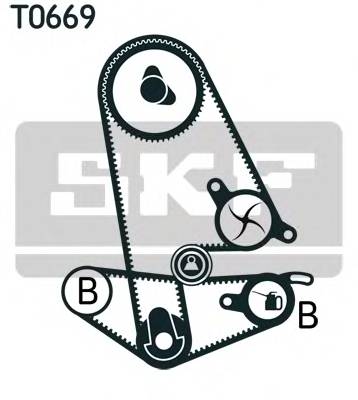 SKF VKMA 93600 Комплект ремня ГРМ