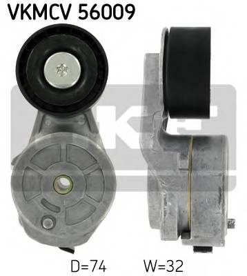 SKF VKMCV 56009 Натяжний ролик, поліклінов...