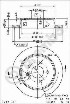 BREMBO 08.7936.11 Тормозной диск BREMBO 08.7936.11 Тормозной диск