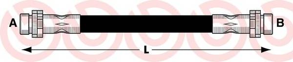 BREMBO T 24 048 Тормозной шланг BREMBO T 24 048 Тормозной шланг