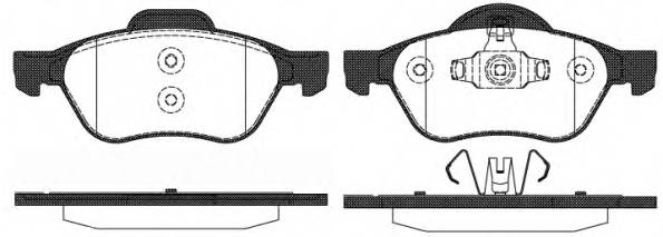 ROADHOUSE 2962.10 Комплект тормозных колодок