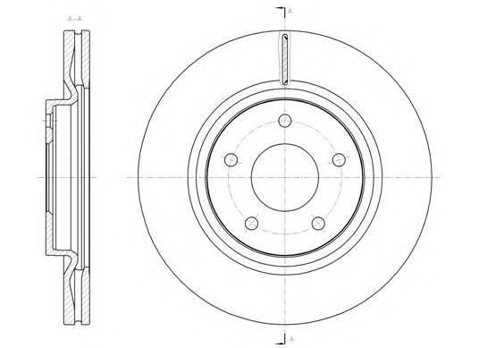 ROADHOUSE 6158010 Гальмiвний диск