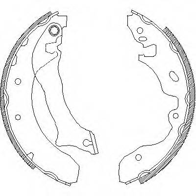 REMSA 4042.00 Комплект гальмівних колодо...