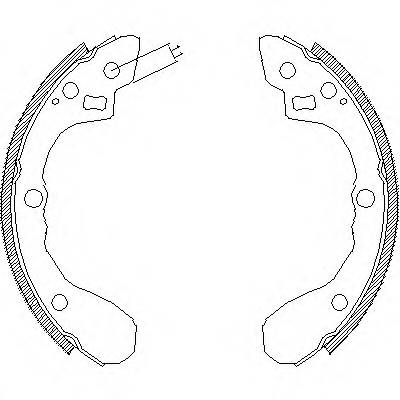 REMSA 4060.00 Комплект тормозных колодок