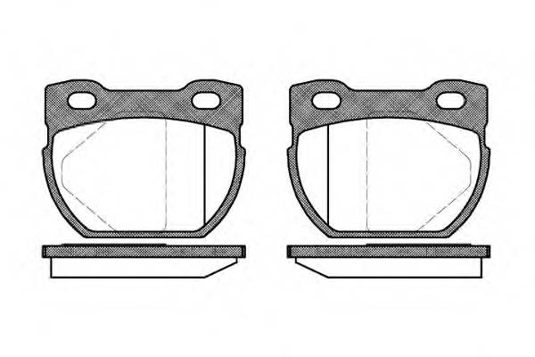 REMSA 0584.00 Комплект тормозных колодок