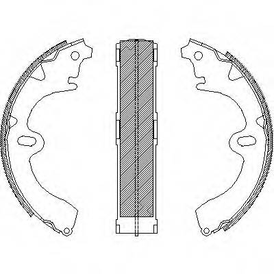 REMSA 4345.00 Комплект тормозных колодок