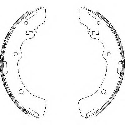 REMSA 4379.00 Комплект тормозных колодок