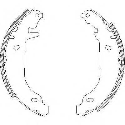 REMSA 4506.00 Комплект тормозных колодок