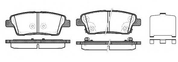REMSA 1458.02 Комплект тормозных колодок