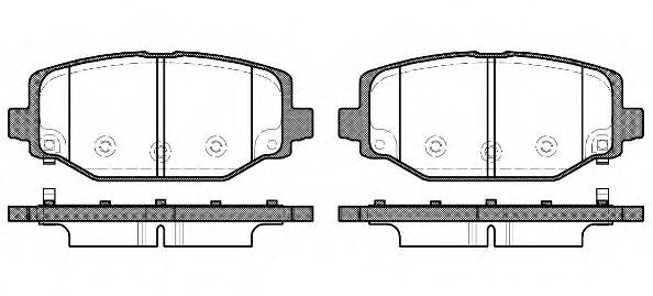 REMSA 1483.04 Комплект тормозных колодок