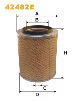 WIX FILTERS 42482E Воздушный фильтр WIX FILTERS 42482E Воздушный фильтр