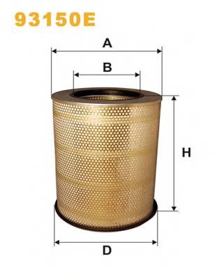 WIX FILTERS 93150E Повітряний фільтр WIX FILTERS 93150E Повітряний фільтр
