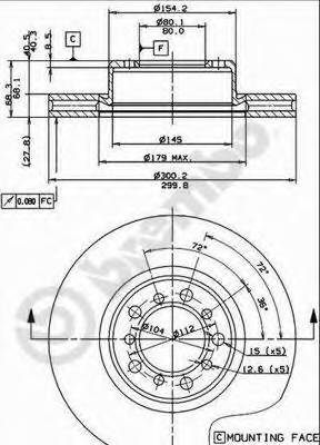 BREMBO 09.4928.10 Тормозной диск