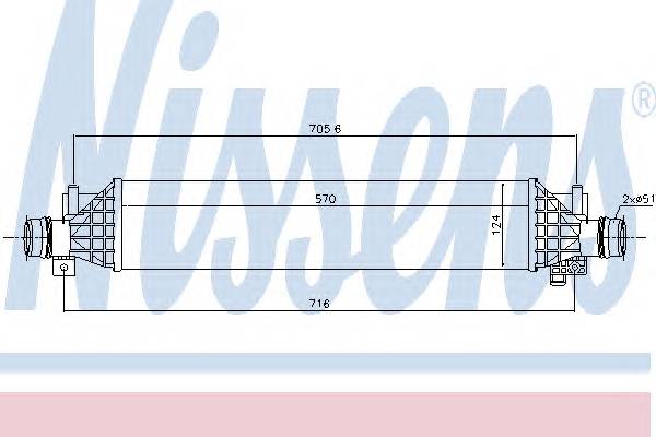 NISSENS 96375 INTERCOOLER OPEL