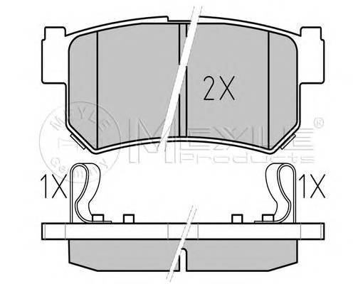 MEYLE 025 236 7315/W Комплект тормозных колодок