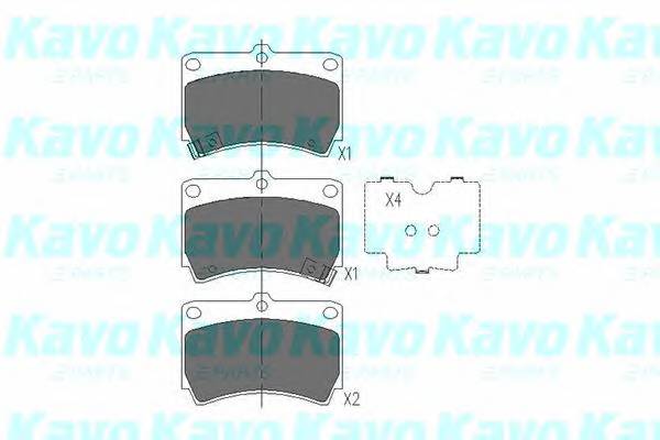 KAVO PARTS KBP-4501 Комплект тормозных колодок