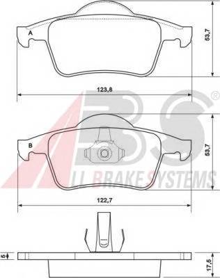 A.B.S. 37098 Комплект тормозных колодок