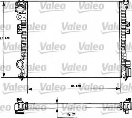 VALEO 731166 Радиатор, охлаждение двига... VALEO 731166 Радиатор, охлаждение двига...