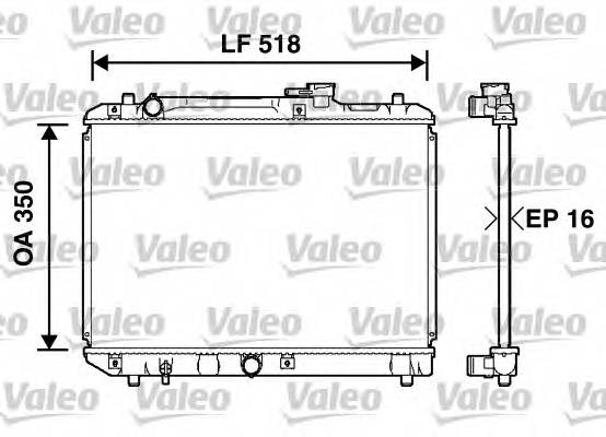 VALEO 732750 Радіатор, охолодження двиг... VALEO 732750 Радіатор, охолодження двиг...