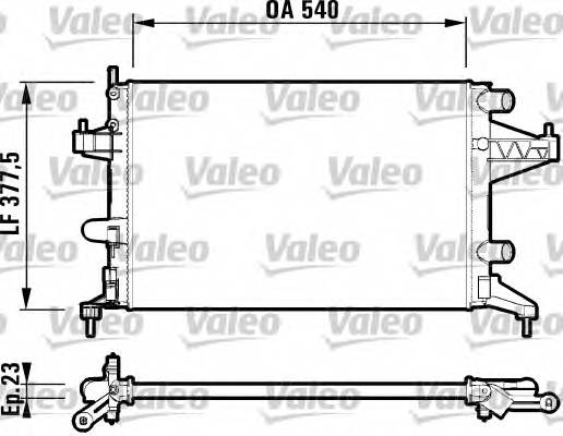 VALEO 732825 Радиатор, охлаждение двига... VALEO 732825 Радиатор, охлаждение двига...
