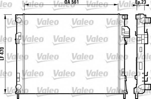 VALEO 732853 Радиатор, охлаждение двига... VALEO 732853 Радиатор, охлаждение двига...