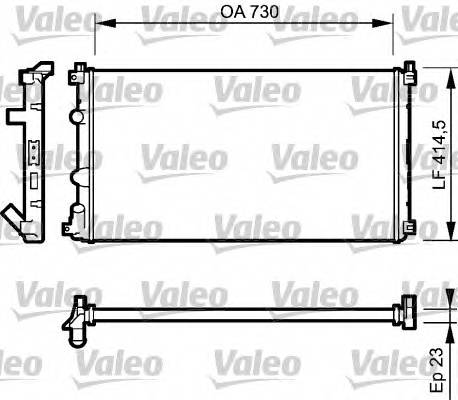 VALEO 732917 Радиатор, охлаждение двига... VALEO 732917 Радиатор, охлаждение двига...