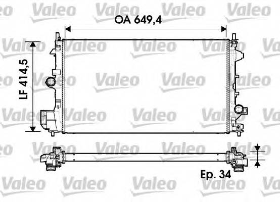 VALEO 734339 Радиатор, охлаждение двига... VALEO 734339 Радиатор, охлаждение двига...