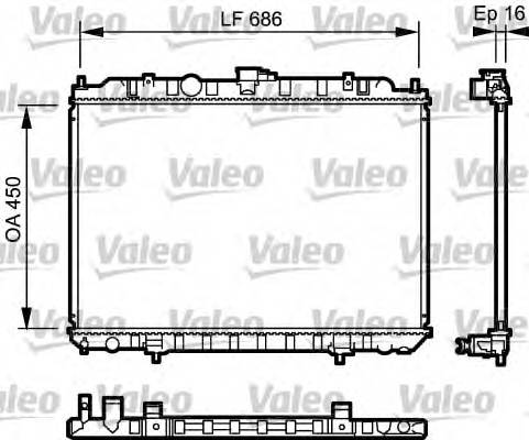 VALEO 735063 Радіатор, охолодження двиг... VALEO 735063 Радіатор, охолодження двиг...