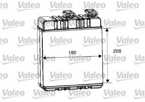 VALEO 812222 Теплообменник, отопление с