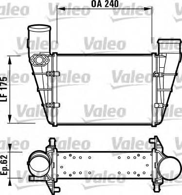 VALEO 817625 Интеркулер VALEO 817625 Интеркулер