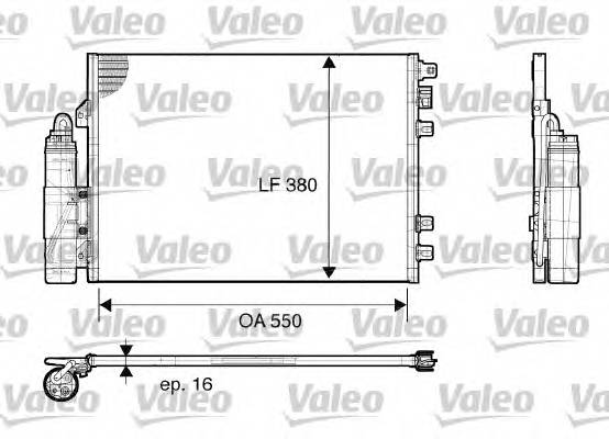 VALEO 817661 Конденсатор, кондиционер