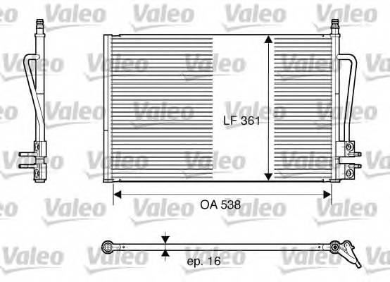 VALEO 817664 Конденсатор, кондиционер VALEO 817664 Конденсатор, кондиционер